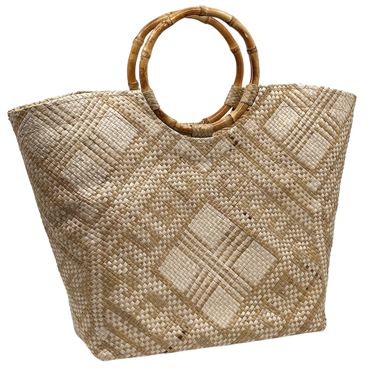 Medium Tikog Creme Tote
