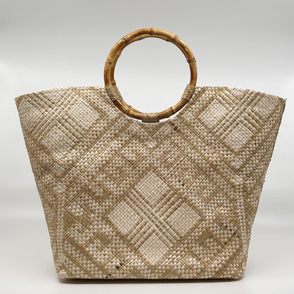 Medium Tikog Creme Tote