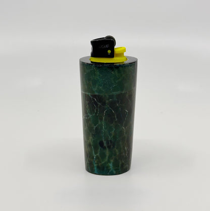 The Sundowner Set | Green Penshell Coaster & Lighter Gift Set