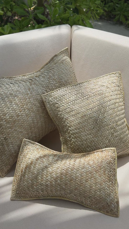 Woven Pandan Cushions - The Trio